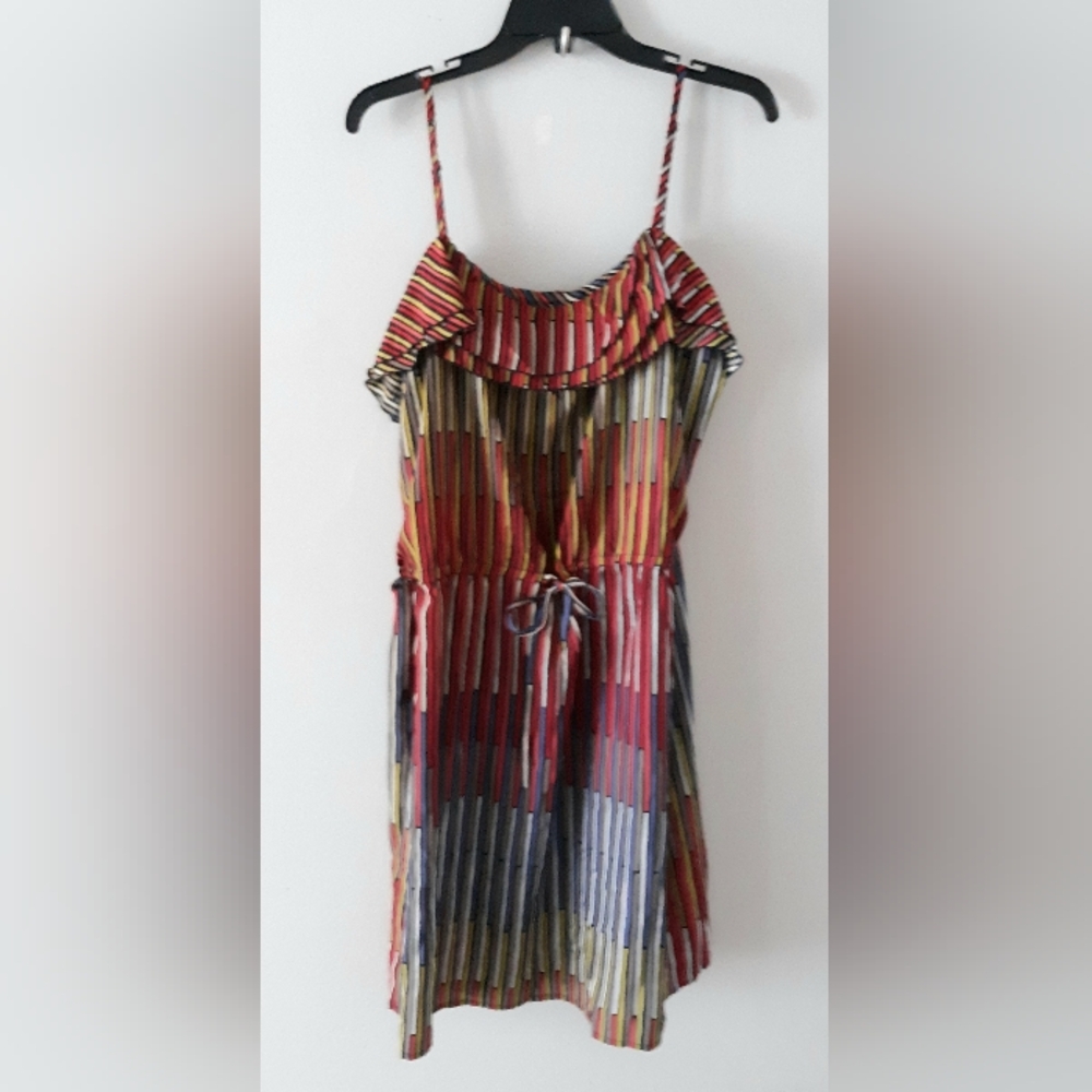 GAP Striped Drawstring Dress